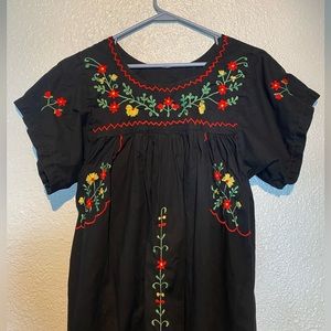 Vintage 70’s Oaxacan Embroidered Dress